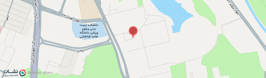 آدرس هتل المپیک تهران روی نقشه