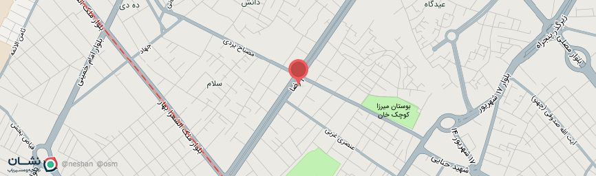 آدرس هتل خاور مشهد روی نقشه