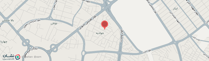 آدرس هتل جوادیه مشهد روی نقشه