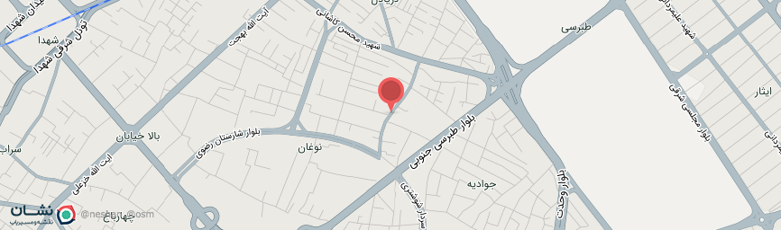 آدرس هتل عماد مشهد روی نقشه