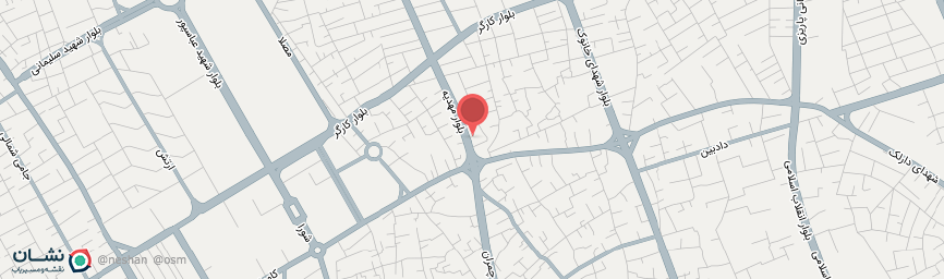 آدرس هتل پویا کرمان روی نقشه