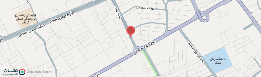 آدرس هتل هیوا کرمان روی نقشه