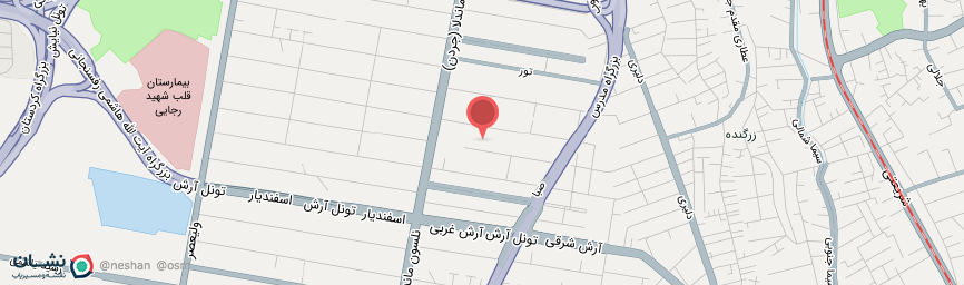 آدرس هتل آپارتمان رونیا تهران روی نقشه