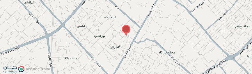 آدرس اقامتگاه بوم گردی نارنجستان یزد روی نقشه