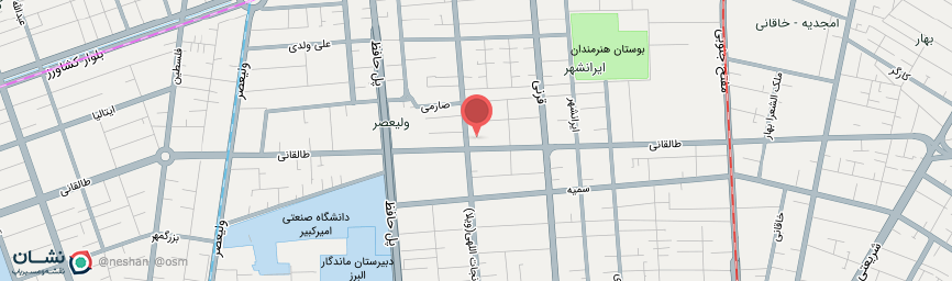 آدرس هتل هویزه تهران روی نقشه