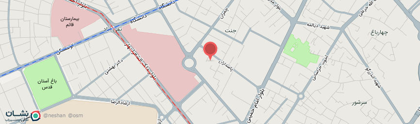 آدرس هتل سلام مشهد روی نقشه