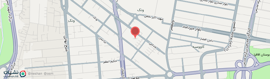 آدرس هتل هما تهران روی نقشه