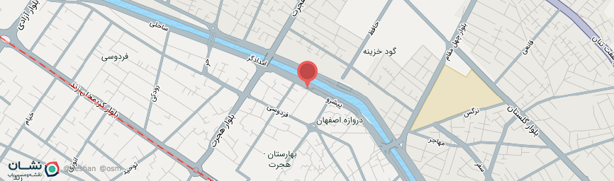 آدرس هتل قوام شیراز روی نقشه