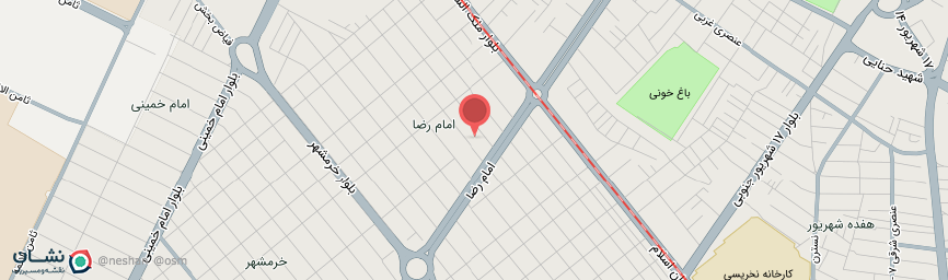 آدرس هتل سی شاد مشهد روی نقشه