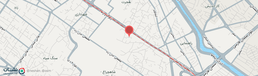 آدرس هتل بوتیک سینا شیراز روی نقشه