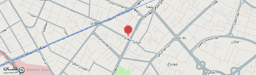 آدرس هتل کاج مشهد روی نقشه