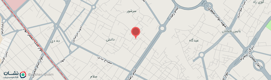 آدرس هتل آپارتمان دوستان مشهد روی نقشه