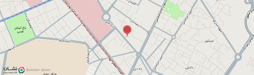 آدرس هتل فرهنگ و هنر مشهد روی نقشه
