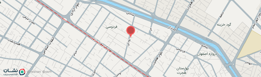 آدرس هتل کریم خان شیراز روی نقشه
