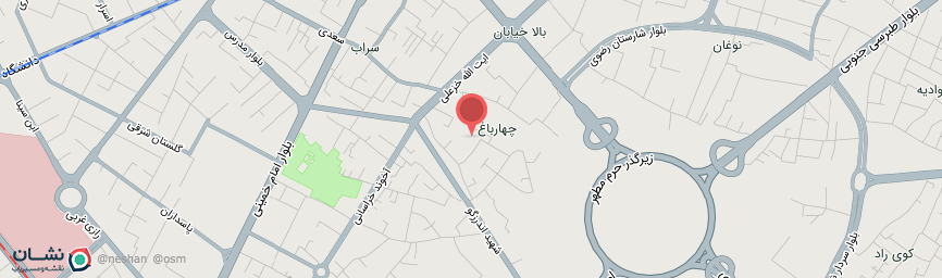 آدرس خانه مسافر نورالنجف مشهد روی نقشه
