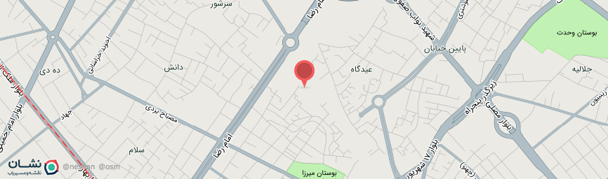 آدرس هتل کیان مشهد روی نقشه