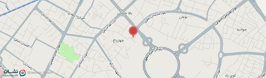 آدرس هتل امیرکبیر مشهد روی نقشه