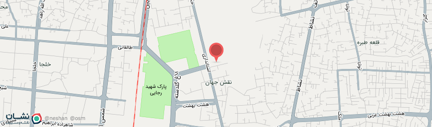 آدرس هتل آپارتمان پارتیکان اصفهان روی نقشه