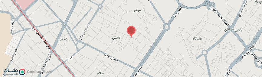 آدرس خانه مسافر شریف جواهری مشهد روی نقشه