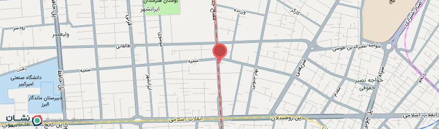 آدرس هتل مارلیک تهران روی نقشه