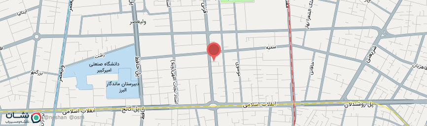 آدرس هتل باباطاهر تهران روی نقشه