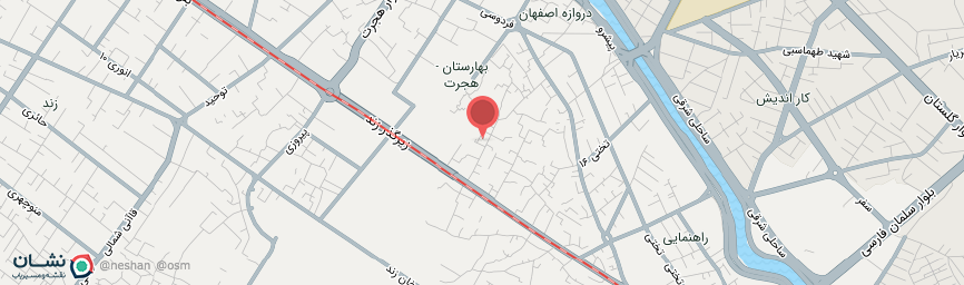 آدرس اقامتگاه سنتی سرای مهربانو شیراز روی نقشه