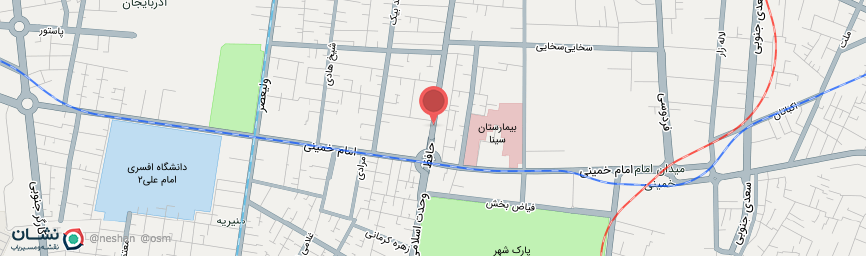 آدرس هتل گلستان تهران روی نقشه