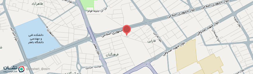 آدرس هتل کارمانیا کرمان روی نقشه