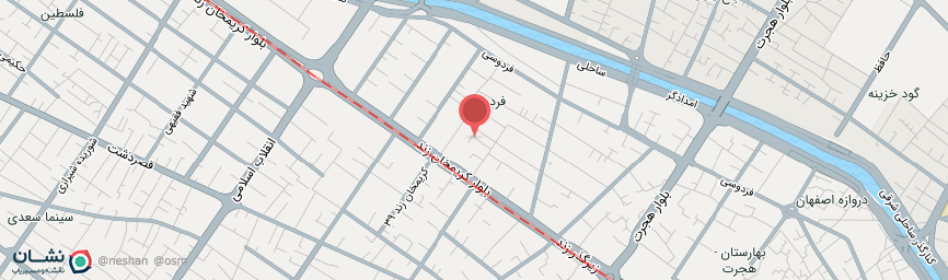 آدرس هتل آپارتمان رسام شیراز روی نقشه