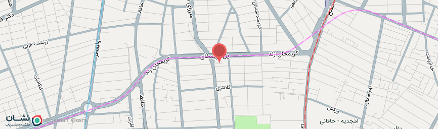 آدرس هتل بلور تهران روی نقشه