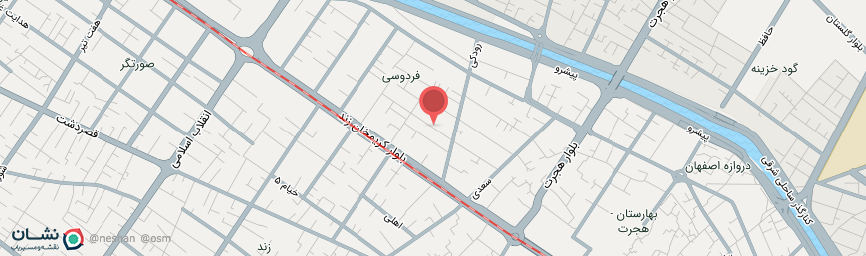 آدرس هتل آپارتمان جام جم شیراز روی نقشه