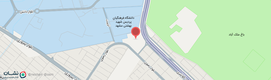 آدرس هتل پردیسان مشهد روی نقشه