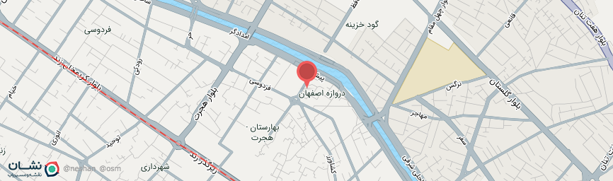آدرس هتل آپارتمان شمس شیراز روی نقشه