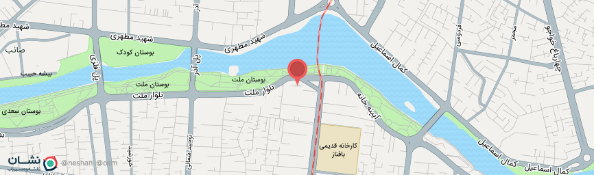 آدرس هتل پارسیان کوثر اصفهان روی نقشه