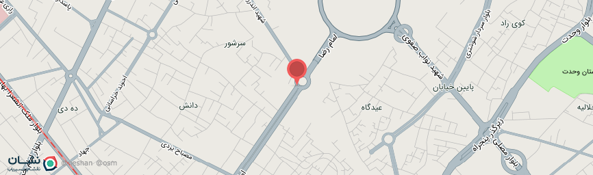 آدرس هتل آپارتمان اخوان مشهد روی نقشه