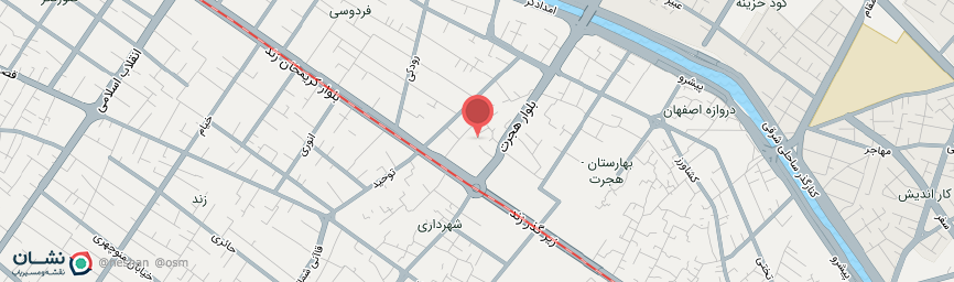 آدرس هتل پارک هتل شیراز روی نقشه
