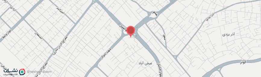 آدرس هتل تهرانی یزد روی نقشه