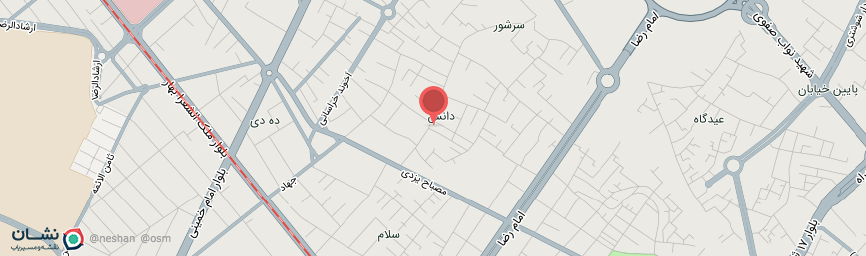 آدرس هتل سیمرغ فیروزه مشهد روی نقشه