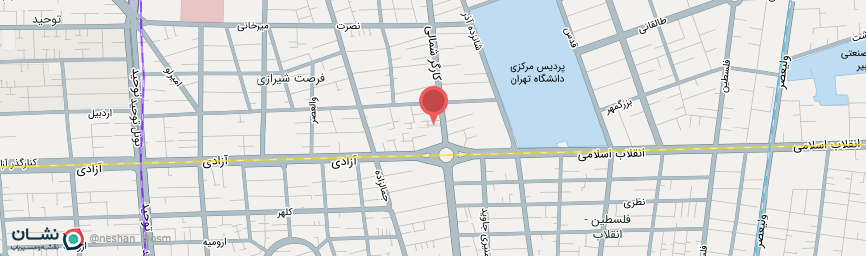 آدرس هتل اورین تهران روی نقشه