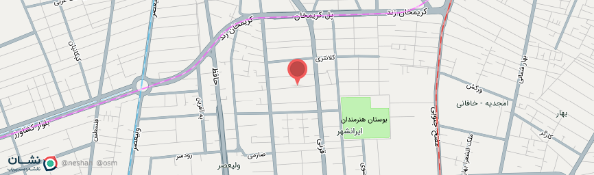آدرس هتل بزرگ 2 تهران روی نقشه