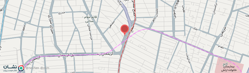 آدرس هتل مروارید تهران روی نقشه