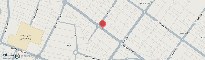 آدرس هتل آبان مشهد روی نقشه