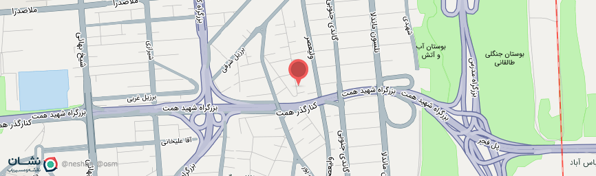 آدرس هتل نیلو تهران روی نقشه