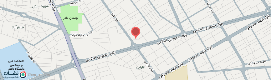 آدرس هتل جهانگردی کرمان روی نقشه