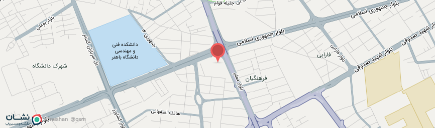 آدرس هتل پارس کرمان روی نقشه