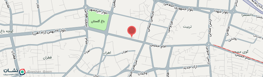 آدرس هتل پارک تبریز روی نقشه
