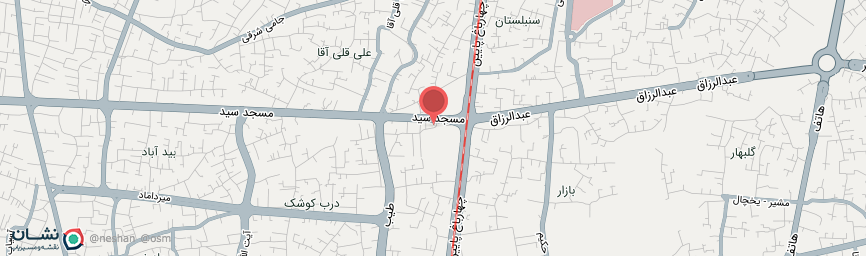 آدرس هتل آزادی اصفهان روی نقشه