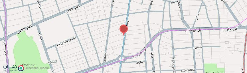 آدرس هتل آرامیس تهران روی نقشه