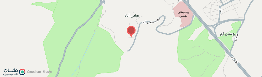 آدرس مجتمع اقامتی عباس آباد همدان روی نقشه