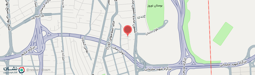 آدرس هتل اسکان الوند تهران روی نقشه